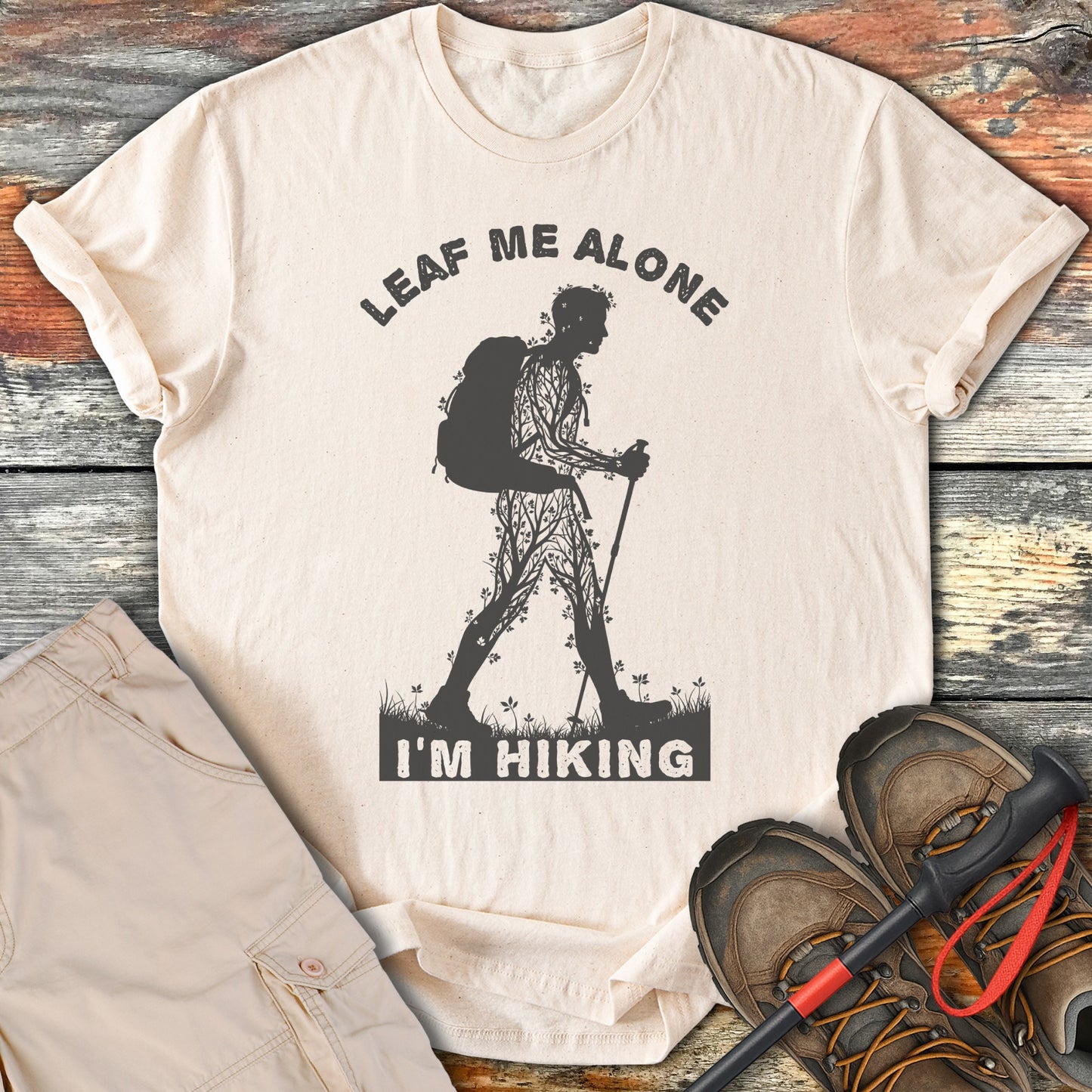 Leaf Me Alone I'm Hiking Graphic Tee product