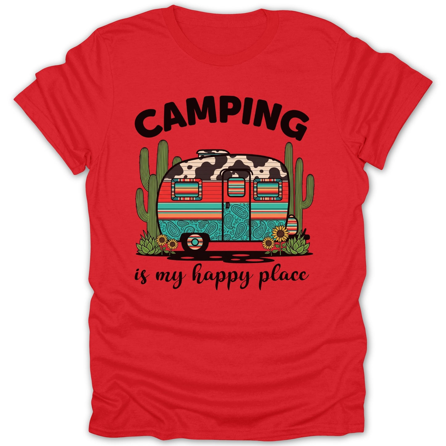 Camping Is My Happy Place Graphic Tee