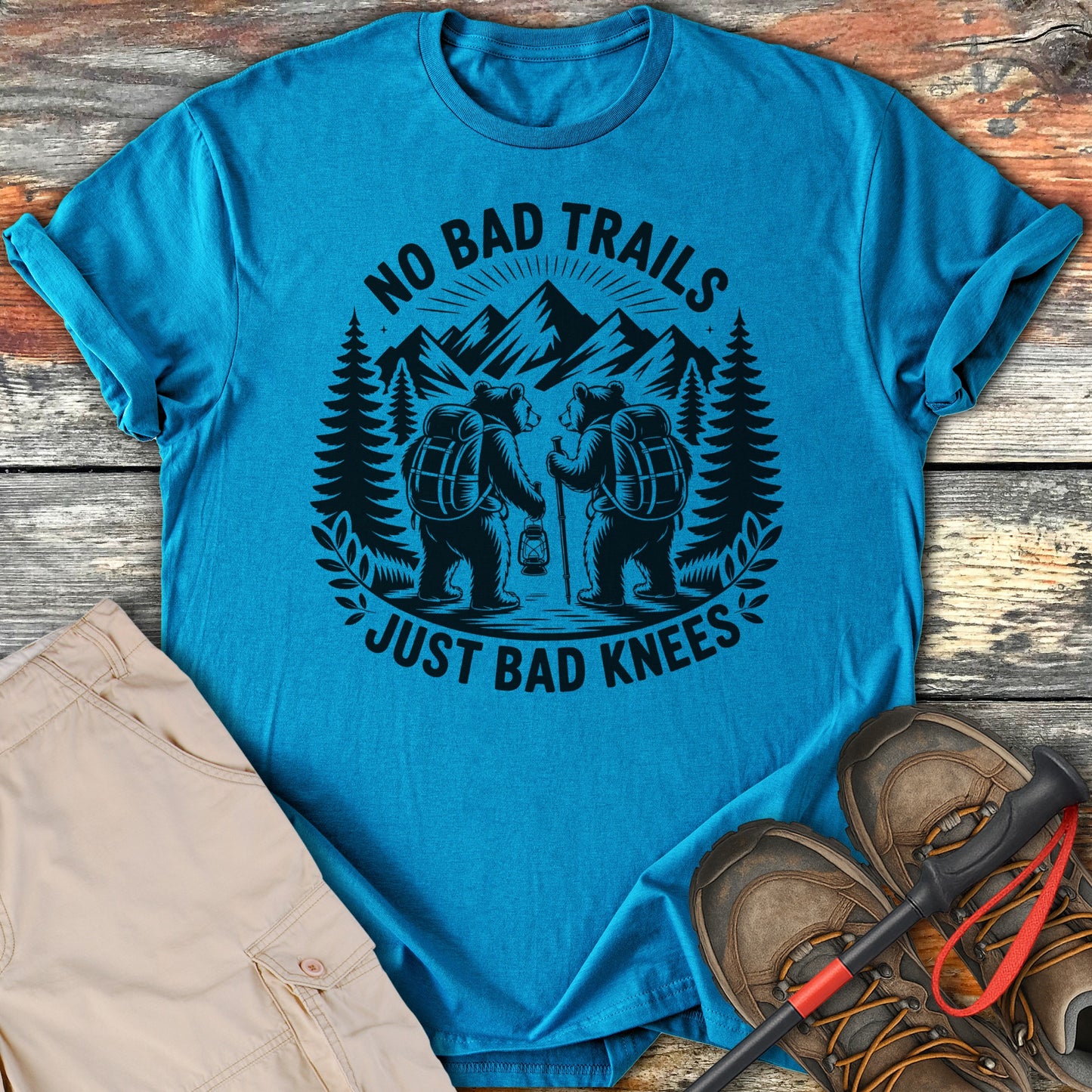 No Bad Trails Just Bad Knees Tee