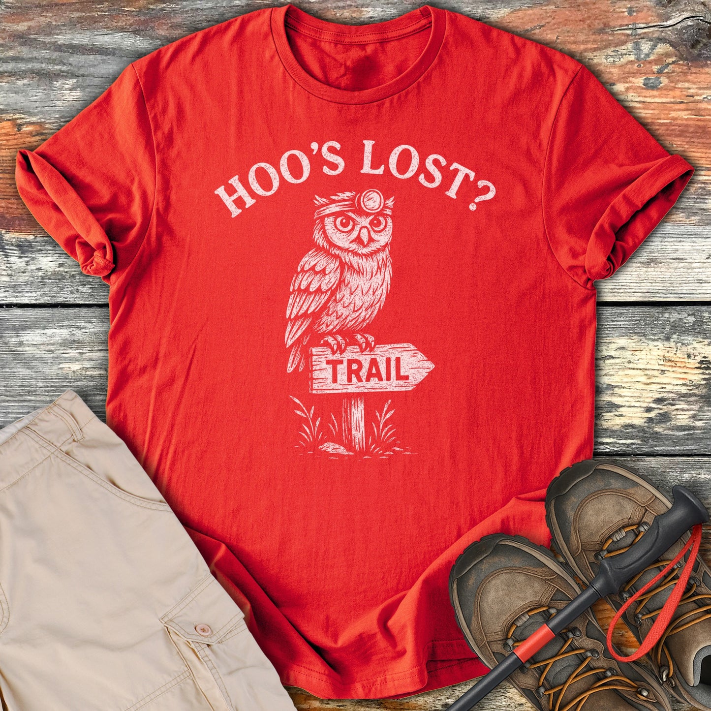 Hoo's Lost Trail Graphic Hiking Shirt product type