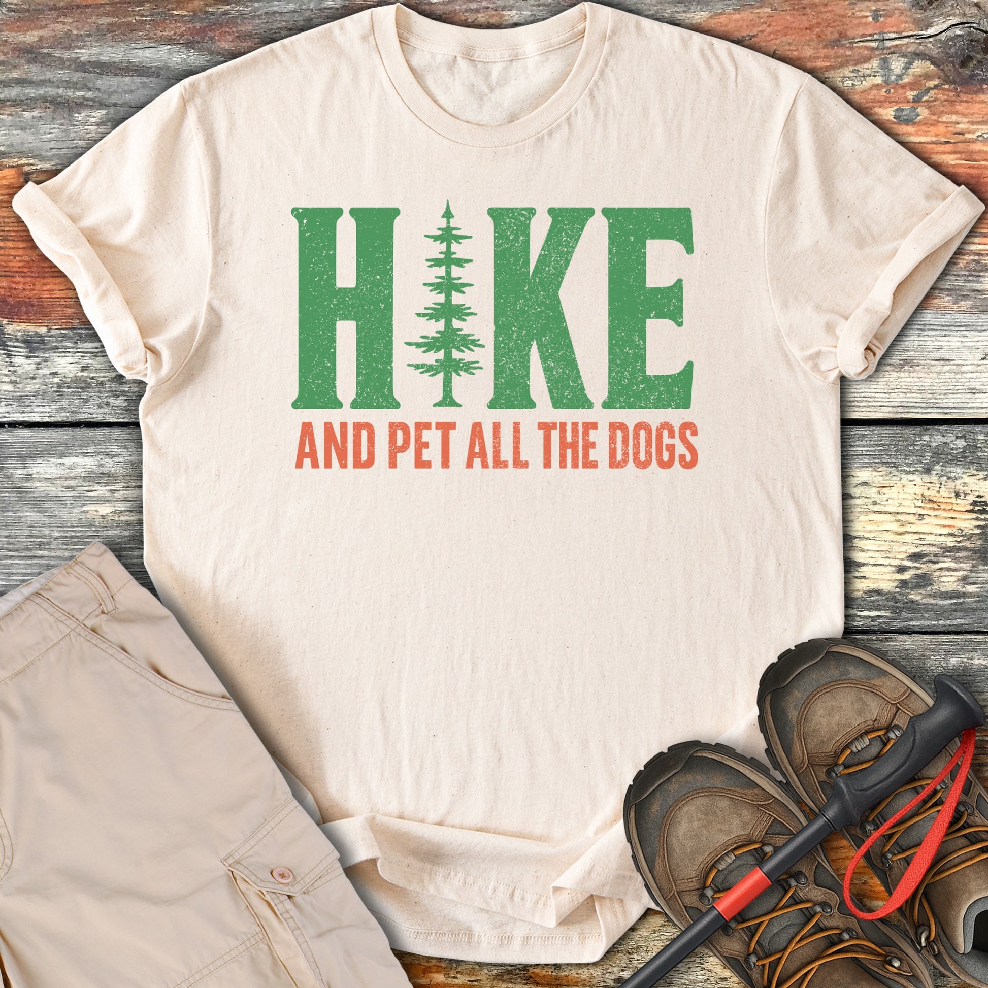 Hike and Pet All the Dogs Graphic Tee product