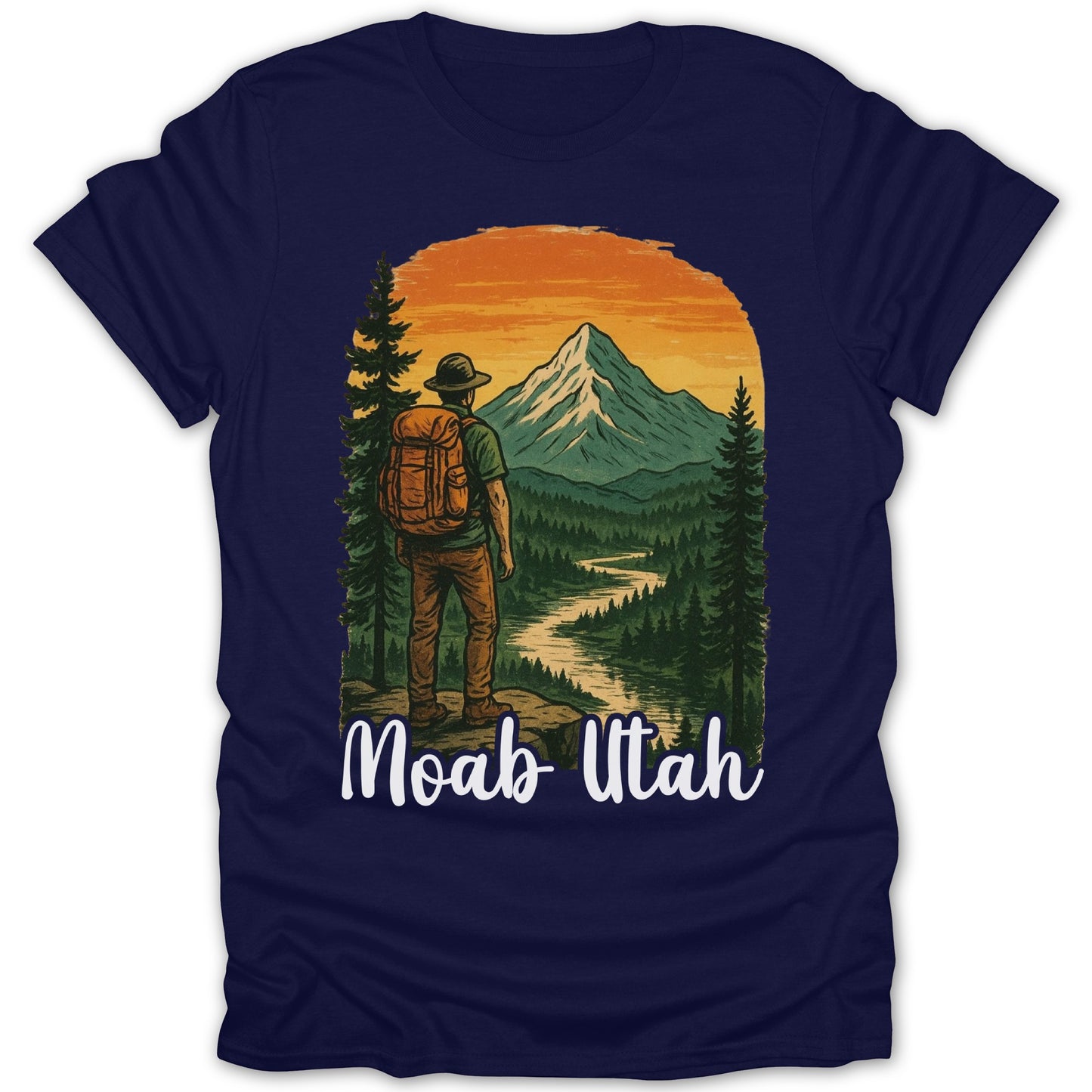 Scenic Moab Utah Nature Adventure Graphic T-shirt